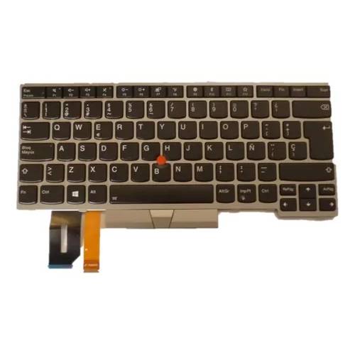 TECLADO LENOVO THINKPAD L490, E480, E485, T480S, L480, ILUMINADO, EN ESPAÑOL, PLATA