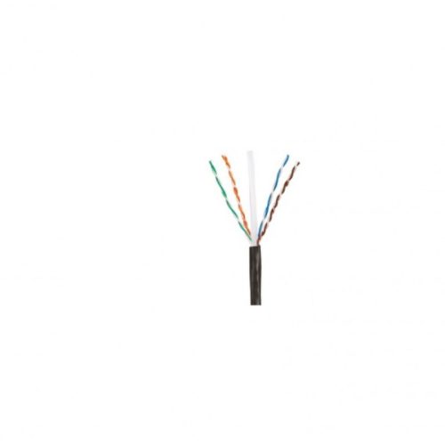 BOBINA DE CABLE PANDUIT UTP DE 4 PARES, PANNET, PARA EXTERIOR CON GEL, CAT6 (23 AWG), INDUSTRIAL PARA CLIMAS EXTREMOS, COLOR NEGRO, 305 M, PUO6C04BL-CEG