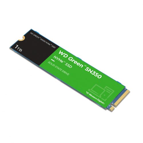 Unidad De Estado Solido SSD Interno Western Digital Green SN350 1TB M.2 2280 PCIe 3.0 NVMe Lect 2400/1850 MBs para PC y