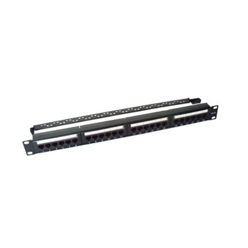 PANEL DE PARCHEO LINKEDPRO CAT6 UTP, 24 PUERTOS, 1U, NEGRO, LPPP607