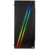 GABINETE AEROCOOL STREAK CON VENTANA RGB, MIDI-TOWER, ATX MICRO ATX MINI-ITX, USB 2.0 3.0, SIN FUENTE, 1 VENTILADOR INSTALADO, NEGRO, STREAKRGB BK