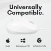 MACALLY MOUSE PARA COMPUTADORA, RATÓN PORTÁTIL CON CABLE USB DE 1.5M, 3 BOTONES