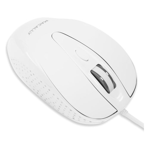 MACALLY MOUSE PARA COMPUTADORA, RATÓN PORTÁTIL CON CABLE USB DE 1.5M, 3 BOTONES