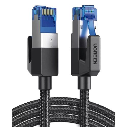 CABLE ETHERNET CAT8 CLASSⅠ F/FTP DE 2 METROS CON MALLA DE NYLON, ALTA VELOCIDAD DE HASTA 40 GBPS, IDEAL PARA REDES DE ALTA DEMANDA Y GAMING, ENVÍO LOCAL EN TIJUANA, 80431