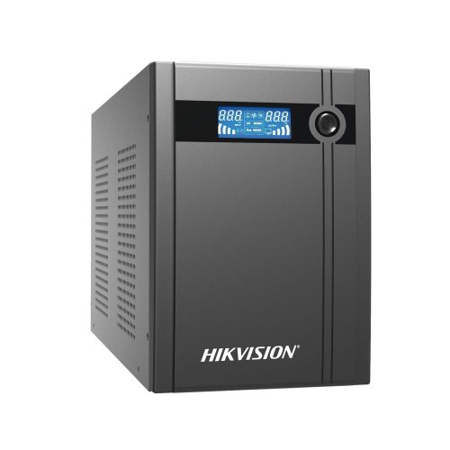 NO BREAK HIKVISION UPS DE 3000 VA, 1800 W, PANTALLA LCD, PROTECCIÓN CONTRA SOBRECARGA Y DESCARGA, ENTRADA Y SALIDA 120 VCA, 6 TOMAS NEMA 5-15R (4 CON RESPALDO Y 2 SIN RESPALDO), DS-UPS3000-X