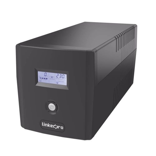 UPS LINKEDPRO 1200VA/720W LÍNEA INTERACTIVA CON PANTALLA LCD, 6 TOMAS 5-15R (4 RESPALDADAS), PROTECCIÓN RJ45 Y REGULACIÓN DE VOLTAJE