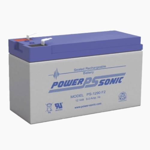 BATERÍA DE REEMPLAZO POWER-SONIC PARA NO BREAK PS-1290-F2, 12V, 9AH, TECNOLOGÍAS AGM/VRLA, 5 AÑOS VIDA ÚTIL, PS-1290-F2