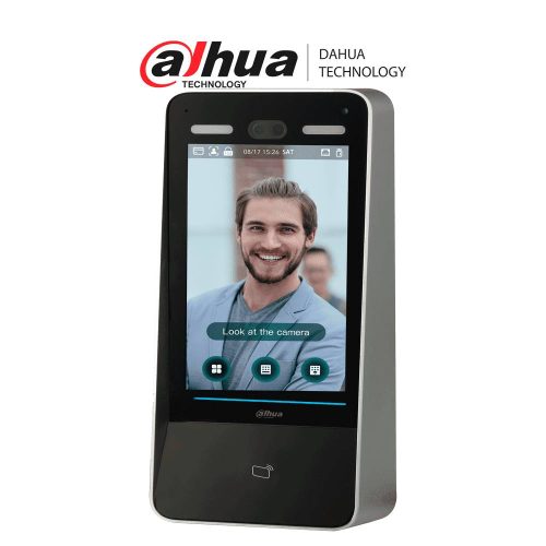 CONTROL DE ACCESO CON RECONOCIMIENTO FACIAL, PANTALLA TÁCTIL LCD DE 10,1 PULGADAS, LENTE DOBLE GRAN ANGULAR DE 2 MP, 100 000 IMÁGENES DE ROSTROS Y TRABAJAR SIN RED/ DETECCIÓN DE VIDA, DAHUA DHI-ASI8213Y-V3