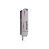 MEMORIA USB DUAL DE 256 GB, USB-C Y USB-A, TRANSFERENCIA DE ALTA VELOCIDAD, METÁLICA, COMPATIBLE CON DISPOSITIVOS MÓVILES, WINDOWS, MAC Y LINUX, HS-USB-E307C 256G