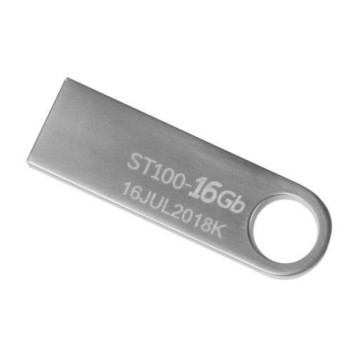 MEMORIA USB STYLOS, 16GB, USB A, PLATA, STMUSB2B