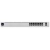 SWITCH UBIQUITI NETWORKS GIGABIT ETHERNET USW-16-POE, 16 PUERTOS 10 100 1000MBPS + 2 PUERTOS SFP, 36GBIT S, ADMINISTRABLE, USW-16-POE