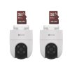 CÁMARA DE SEGURIDAD IP EZVIZ SMART WIFI DOMO IR PARA INTERIORES EXTERIORES H8C, ALÁMBRICO INALÁMBRICO, 1920X1080 FULL HD, DÍA NOCHE, CS-H8C KM2