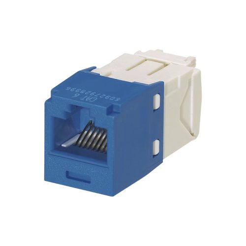 PANDUIT JACK CATEGORÍA 6, RJ-45, AZUL, ESTILO TG, MINI-COM, DE 8 POSICIONES Y 8 CABLES, CJ688TGBU