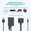 ADAPTADOR VGA A HDMI 1080P FULL HD CON AUDIO, CABLE CONVERTIDOR VGA A HDMI - Image 3