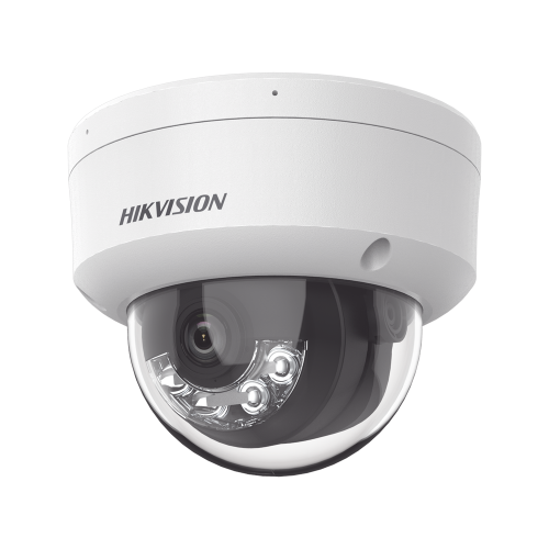 CÁMARA DOMO IP HIKVISION DS-2CD1163G2-LIU 6MP CON LUZ DUAL, MICRÓFONO, IR 30M, EXTERIOR IP67, ACUSENSE LITE, POE, H.265
