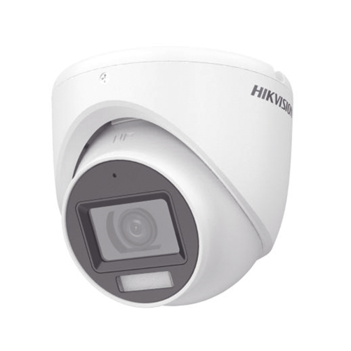 CÁMARA TURBOHD 3K (5 MEGAPIXEL) CON LENTE 2.8 MM, VISIÓN NOCTURNA 30M IR + 20M LUZ BLANCA, MICRÓFONO INTEGRADO, EXTERIOR IP67 – MODELO DS-2CE76K0T-LMFS