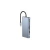 DOCKING STATION URBAN BALANCE UBSC11, 4X USB 3.0, 2X USB-C, 1X HDMI, 1X RJ-45, 1X SD, 1X MICROSD, GRIS, CARGA PD 100W, UBSC11