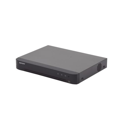 DVR EPCOM 4 CANALES TURBOHD + 2 CANALES IP, 5 MEGAPIXEL LITE- 3K LITE, PARA 1 DISCO DURO, MÁX. 10TB, ACUSENSE (EVISTA FALSAS ALARMAS , EV-4004TURBO-D