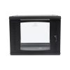 GABINETE LINKEDPRO ABATIBLE DE PARED (CON MARCO TRASERO) CON RACK 19 DE 9 UNIDADES, VENTANA DE CRISTAL TEMPLADO, SR-1909-GAP-V4