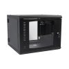 GABINETE LINKEDPRO ABATIBLE DE PARED (CON MARCO TRASERO) CON RACK 19 DE 9 UNIDADES, VENTANA DE CRISTAL TEMPLADO, SR-1909-GAP-V4