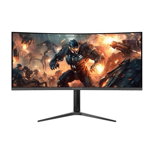 MONITOR GAMER CURVO BALAM RUSH BR-940733 LED 34, 3440X1440 ULTRA WIDE QUAD HD, G-SYNC FREESYNC, 165HZ, HDMI DISPLAYPORT, BOCINAS INTEGRADAS, NEGRO, BR-940733