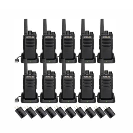 RADIOS DE COMUNICACIÓN RETEVIS RT68 DE LARGO ALCANCE PARA USO PROFESIONAL 10PZ