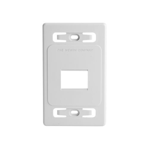 PLACA DE PARED MODULAR SIEMON, 2 PUERTOS, BLANCO BULK, (SIN EMPAQUE INDIVIDUAL), MX-FP-S-02-02B