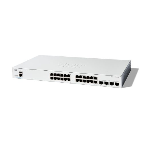 SWITCH CISCO GIGABIT ETHERNET CATALYST 1200, 24 PUERTOS 10/100/1000MBPS + 4 PUERTOS SFP, 56 GBIT/S, 8000 ENTRADAS - ADMINISTRABLE, C1200-24T-4G