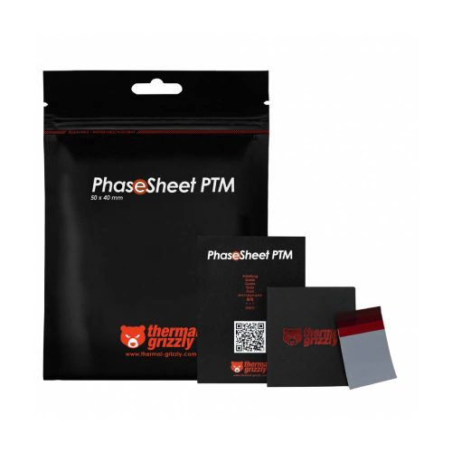 THERMAL GRIZZLY PARCHE TÉRMICO PHASESHEET PTM, -75 - 150 °C, 2G, TG-PS-50-40