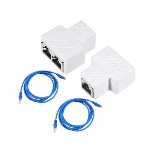2 PCS COPLE PARA CABLE DE RED RJ45, CONECTORES DE CABLE DE RED, EXTENSOR DE CABLE ETHERNET PARA CAT7/CAT6/CAT5 UNION HEMBRA A HEMBRA, TWC-RJ45-6