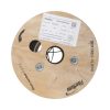 CARRETE DE 1 KM DE FIBRA ÓPTICA DROP LINKEDPRO BY FIBERHOME, INTERIO EXTERIOR G.657A2 MONOMODO DE 1 HILO (UNIFIBRA), DIELÉCTRICA, FORRO NEGRO, IC-DROPA2-1C