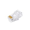 DAHUA JACK DE RED CAT5E PASS THROUGH, TRANSPARENTE, CHAPADO DE ORO DE 15 U, 100 PIEZAS, CLASIFICACIÓN DE RESISTENCIA AL FUEGO UL94V-2, DH-PFM976-531