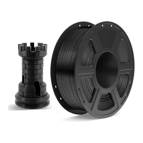 Filamento Petg +1.75 Mm, Precisión Dimensional +/-0.02mm 1kg Color Negro