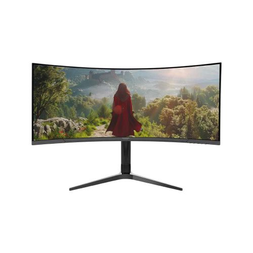MONITOR GAMER CURVO NACEB R1500 LED 34, 3440X1440 ULTRA WIDE QUAD HD, G-SYNC FREESYNC, 165HZ, HDMI DISPLAYPORT, GRIS, NA-0645 3