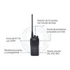 RADIO KENWOOD UHF 440-480 MHZ CERTIFICACIÓN MIL-STD-810, 16 CANALES DTMF, TK-3000-KV2