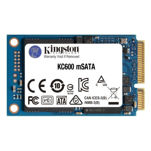 SSD KINGSTON KC600, 256GB, SATA III, MSATA, SKC600MS/256G
