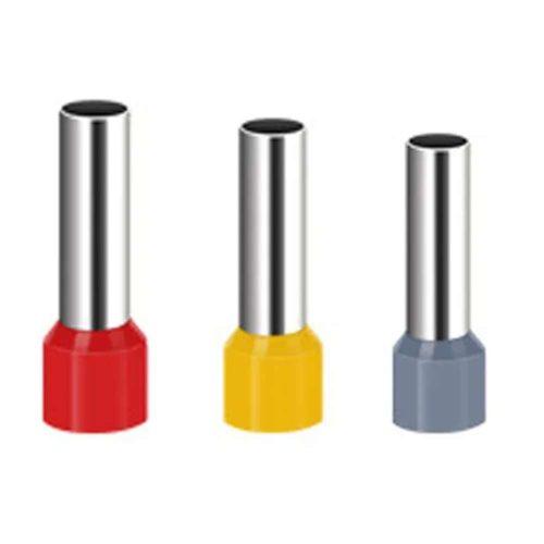 3 PACK DE TERMINAL ELÉCTRICA TIPO FERRUL, PUNTA O TUBULAR PARA CALIBRE AWG 8, 10 Y 12, 100PZS DE CADA UNO