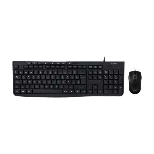 KIT DE TECLADO Y MOUSE ACTECK CREATOR PRIME MK455, ALÁMBRICO, USB, NEGRO (ESPAÑOL), AC-939928 1