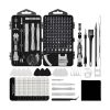 KIT DESARMADORES Y JUEGO DE DESTORNILLADORES 130 EN 1 GRIS 1