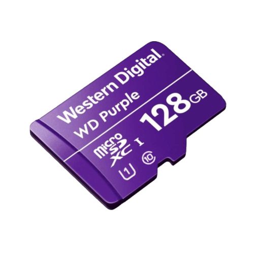 MEMORIA FLASH WESTERN DIGITAL WD PURPLE SC QD101, 128GB MICROSDXC CLASE 10, WDD128G1P0C