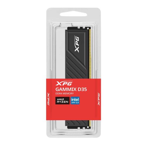 MEMORIA RAM XPG GAMMIX D35 DDR4, 3200MHZ, 8GB, CL16, XMP, AX4U32008G16A-SBKD35