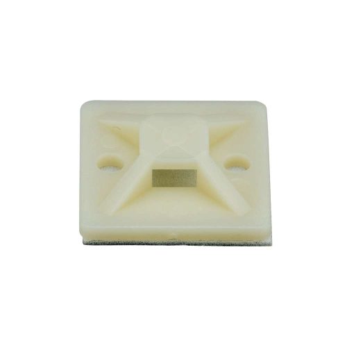 MONTAJE-SUJETADOR PANDUIT ADHESIVO STRONGHOLD DE 4 VÍAS DE 3/4" X 3/4" X 1/4", COLOR NATURAL, NYLON 6.6 RETARDANTE DE LLAMAS V-2, PAQUETE DE 100PZ, SMP12A-C