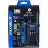 MOTOROLA SOLUTIONS, PORTABLE FRS, T802, TALKABOUT, RADIOS BIDIRECCIONALES, PREPARACIÓN PARA EMERGENCIAS, RECARGABLE, 22 CANALES, 35 MILLAS, NEGRO CON AZUL, PAQUETE DE 2, T802