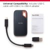 SSD PORTÁTIL SANDISK EXTREME DE 8 TB, HASTA 1050 MB S, USB-C, USB 3.2 GEN 2, IP65 RESISTENCIA AL AGUA Y AL POLVO, UNIDAD EXTERNA DE ESTADO SÓLIDO, SDSSDE61-8T00-G25