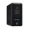 UPS CYBERPOWER DE 1000 VA/500 W, TOPOLOGÍA LÍNEA INTERACTIVA, ENTRADA 120 VCA NEMA 5-15P, Y 8 SALIDAS NEMA 5-15R, ENTRADA 86V - 148V, SALIDA 110V - 130V, PUERTO USB, CON REGULADOR DE VOLTAJE (AVR), UT-1000GU