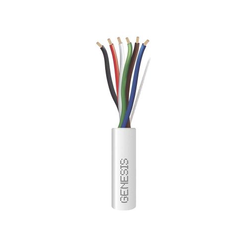 BOBINA DE 305 METROS GENESIS, CABLE DE COBRE, 6 X 18 AWG, CL3P PLENUM, PARA INTERIOR, COLOR BLANCO, PARA APLICACIONES DE ALARMAS DE INTRUSIÓNS, 3116-1012