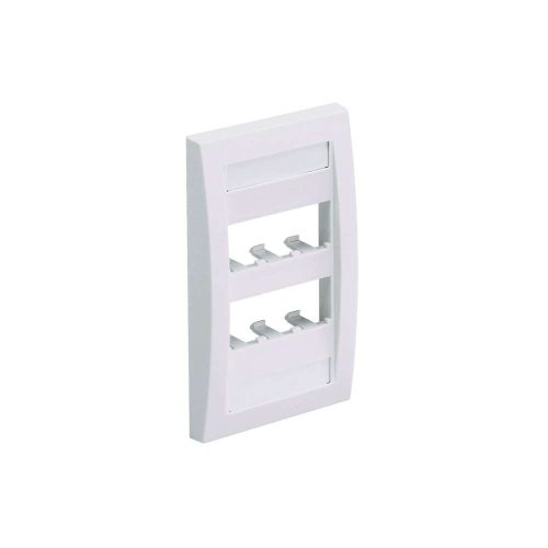 PLACA DE PARED PANDUIT VERTICAL EJECUTIVA, SALIDA PARA 6 PUERTOS MINI-COM, CON ESPACIOS PARA ETIQUETAS, COLOR BLANCO MATE, CFPE6IWY