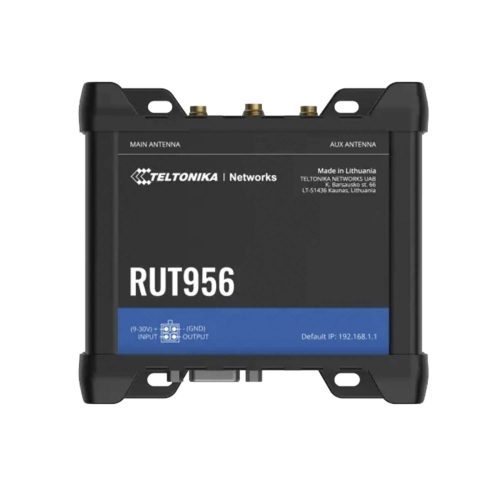 ROUTER TELTONIKA LTE PROFESIONAL, 4 PUERTOS ETHERNET, RS232, RS485, WIFI 802.11B G N, INTERFACE AMIGABLE, BANDAS B1, B2, B3, B4, B5, B7, B8, B28, RUT956