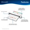 SCANNER PORTÁTIL BROTHER DS640, 1200 X 1200 DPI, ESCÁNER COLOR, USB 3.0, NEGRO BLANCO, DS640