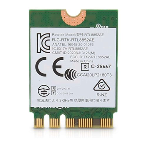 TARJETA WIFI INALÁMBRICA PARA PC PORTÁTILES ,WIFI 6 RTL8852AE NGFF M.2 1800MBPS 802.11AX MU MIMO BT5.2, SOLO PARA 10 11